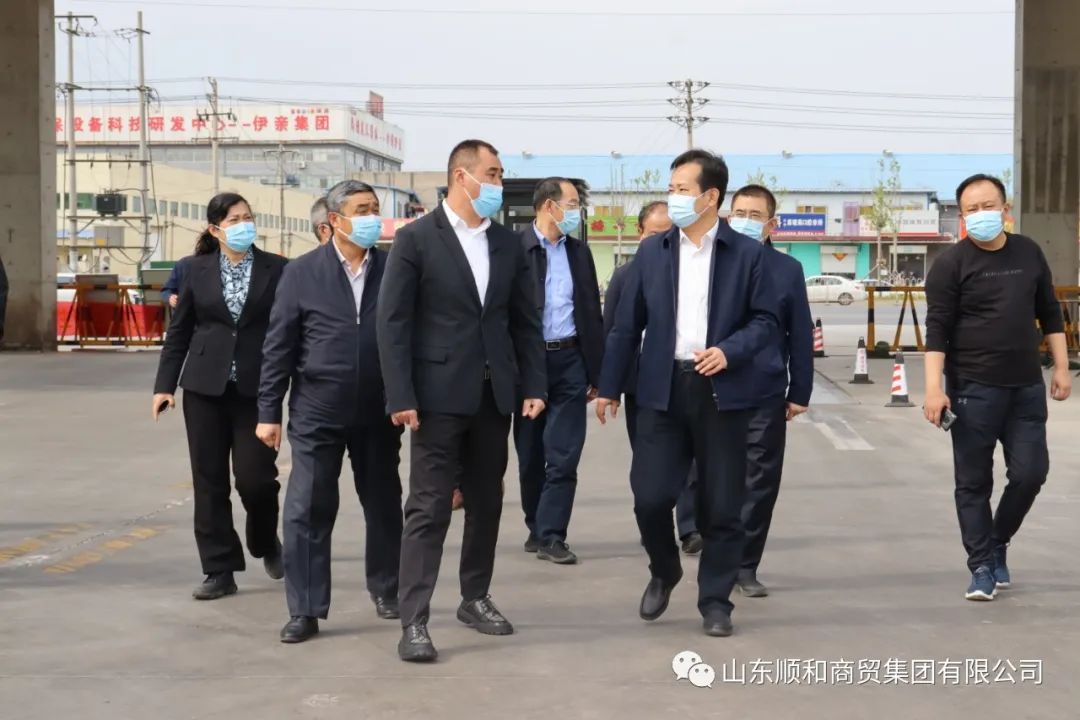 臨沂市副市長薛超文一行蒞臨順和國際智慧物流園區(qū)調(diào)研